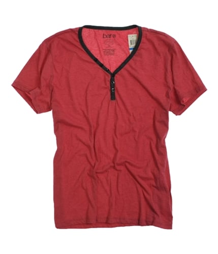 bar III Mens Solidl Henley Shirt red XL