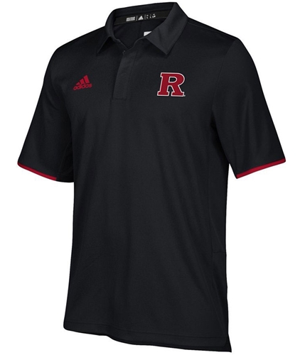 Adidas Mens Rutgers University Rugby Polo Shirt black M