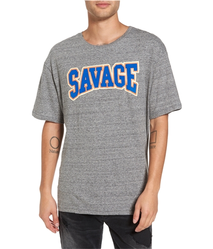 Elevenparis Mens Savage Graphic T-Shirt grunder M