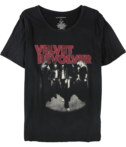 Elevenparis Womens Velvet Revolver Graphic T-Shirt black XL