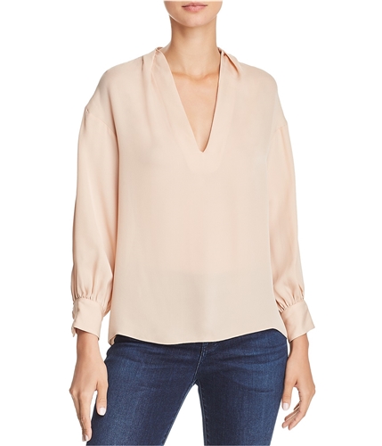Joie Womens V-Neck Peasant Blouse pinksky XS
