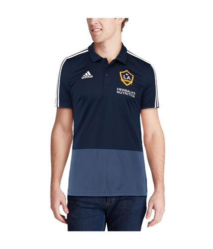 Adidas Men's Polo Shirt - Navy - L