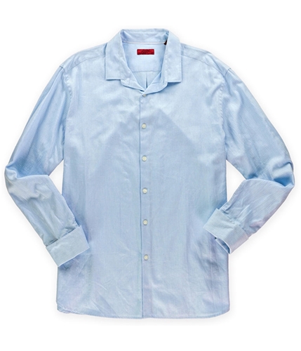 Alfani Mens Slim Fit Button Up Dress Shirt ltsteelblue XL