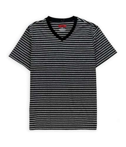 Alfani Mens Striped Slim Fit Graphic T-Shirt deepblack L