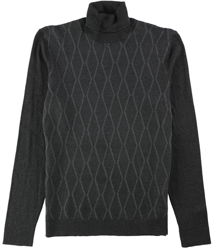 Alfani Mens Textured Pullover Sweater charcoalhtr S