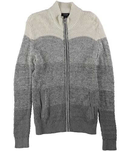 Alfani Mens Textured Ombre Cardigan Sweater htrvanilla S