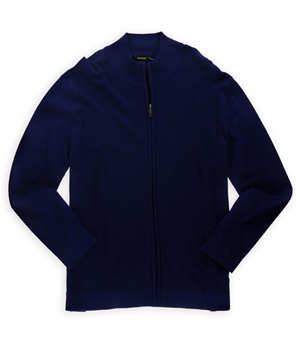 Alfani Mens Horizontal Ribbed Pullover Sweater blueindigo 2XL