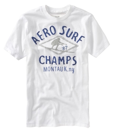 Aeropostale Mens Aero Surf Graphic T-Shirt bleachwhites XS