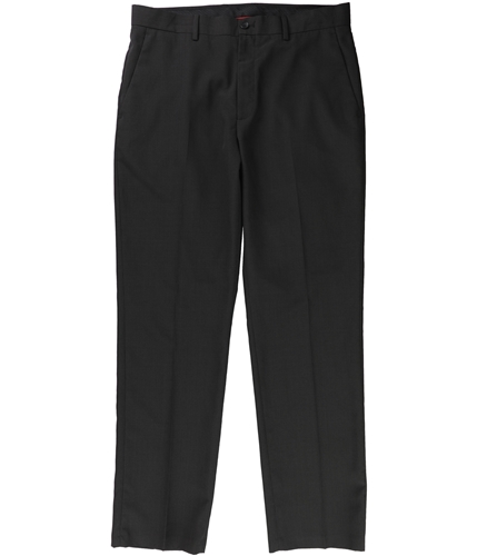 Alfani Mens Flat-Front Dress Pants Slacks black 30x30