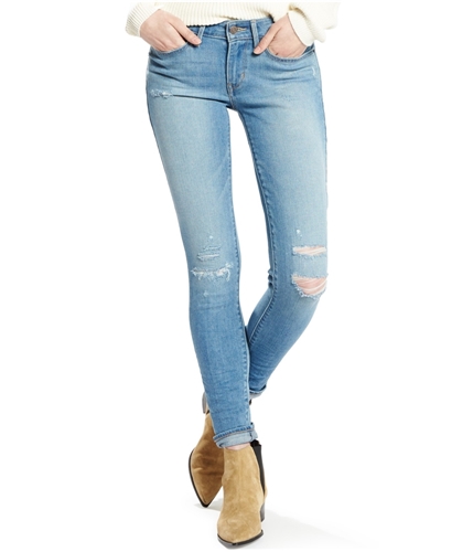 Levi's Womens 711 Mid-Rise Skinny Fit Jeans lastingdamage 26x29