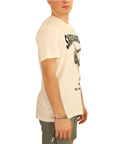 Elevenparis Mens Nobama Skateboarding Graphic T-Shirt white S