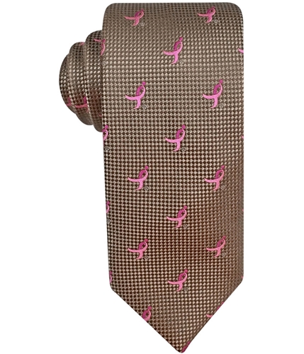 Susan G. Komen Mens Natte Logo Repeat Self-tied Necktie 251taupe Classic