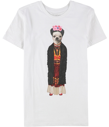 Elevenparis Mens Mexico Dog Graphic T-Shirt white XS