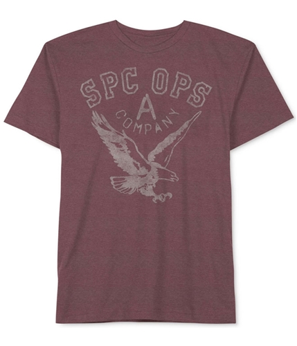 Jem Mens Special Ops Graphic T-Shirt maroon S