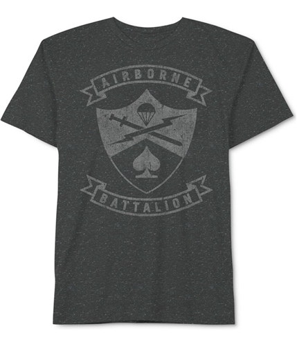 Jem Mens Airborne Battalion Graphic T-Shirt blackspcklsnw S