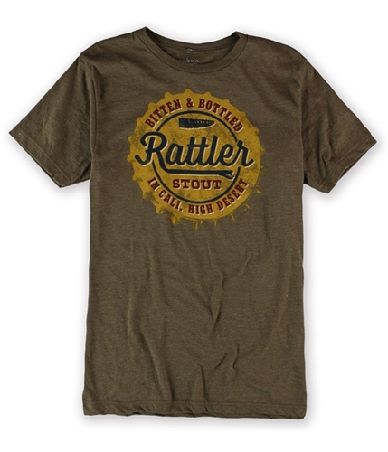 SONOMA life+style Mens Rattler Stout Bottlecap Graphic T-Shirt brownheather S