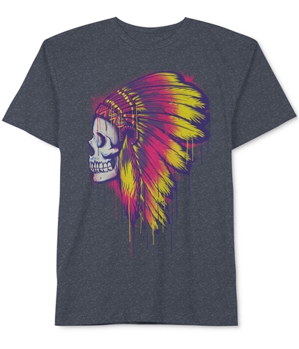 Jem Mens Bright Skull Graphic T-Shirt navyspklsnow M
