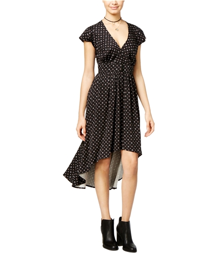 One Hart Womens Printed A-line Dress anthracite S
