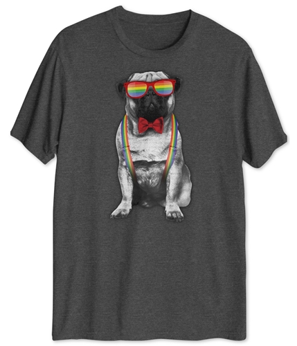 Jem Mens The Colors Dog Graphic T-Shirt charcoal XL