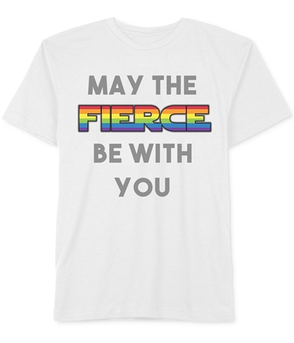 Jem Mens May The Fierce Be With You Graphic T-Shirt white M