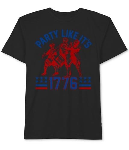 Hybrid Mens 1776 Graphic T-Shirt black S
