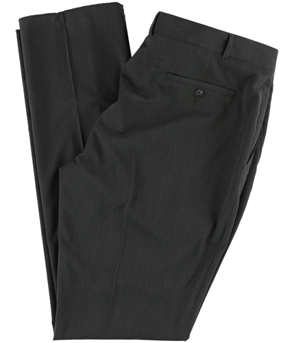 Kenneth Cole Mens Pin Stripes Dress Pants Slacks blk 40/Unfinished