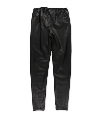 Ralph Lauren Womens Faux Leather Casual Leggings black 2x31