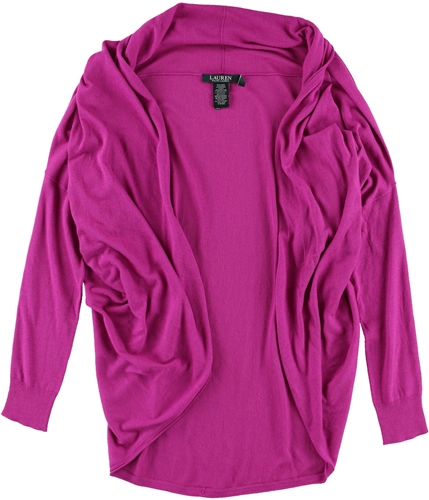 Ralph Lauren Womens Silk-Blend Long Sleeve Cardigan Sweater pink L/XL