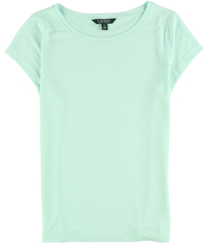 Ralph Lauren Womens Pique Basic T-Shirt aquamarine XS