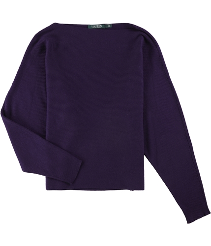 Ralph Lauren Womens Dolman-Sleeve Pullover Sweater purple L