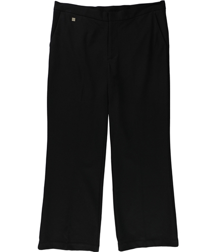 Ralph Lauren Womens Flat Front Casual Cropped Pants poloblack M/27