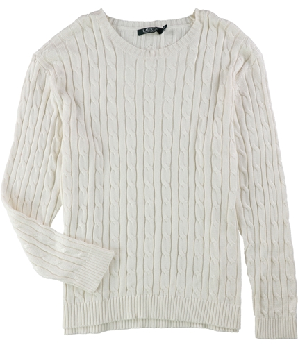 Ralph Lauren Womens Cable-Knit Pullover Sweater wintercrm L