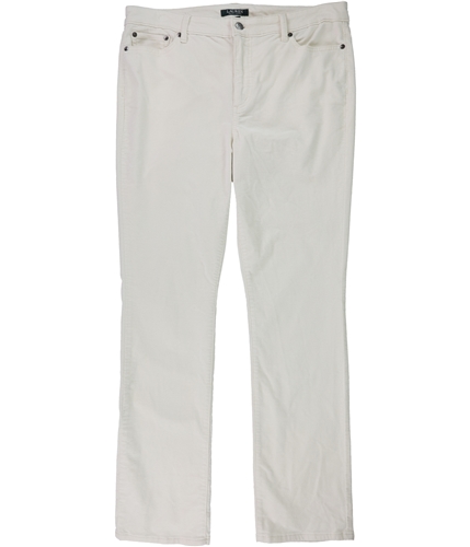 Ralph Lauren Womens Premier Straight Casual Corduroy Pants wintercream 12x32