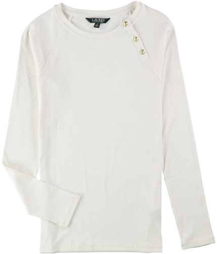 Ralph Lauren Womens Ribbed Basic T-Shirt white S