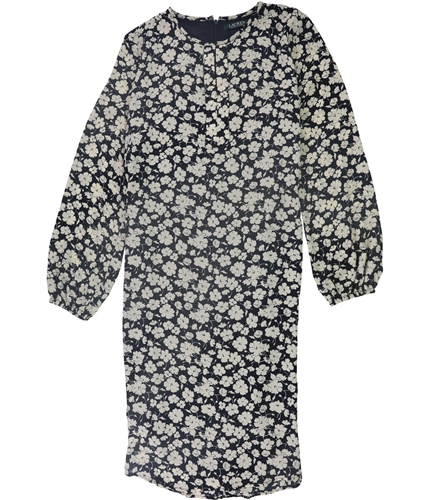 Ralph Lauren Womens Georgette A-line Dress nvywht 4