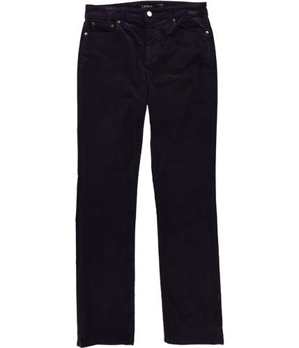Ralph Lauren Womens Slimming Fit Casual Corduroy Pants purple 4x32