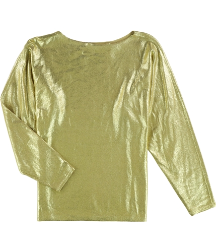 Ralph Lauren Womens Dolam Sleeve Knit Sweater gold XS