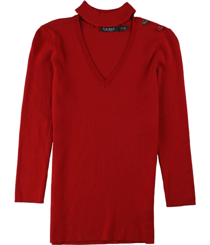 Ralph Lauren Womens Chocker Pullover Sweater red M