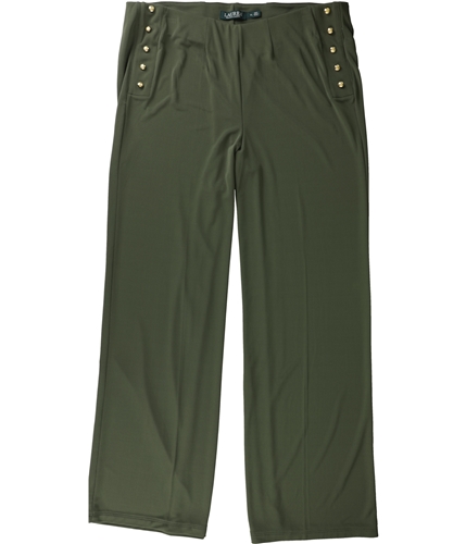 Ralph Lauren Womens Embellished Casual Wide Leg Pants green S/31