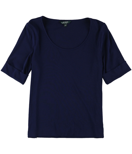 Ralph Lauren Womens SLIM FIT Basic T-Shirt navy XL