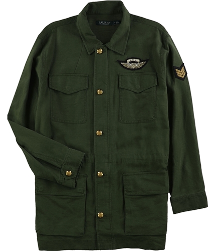Ralph Lauren Womens Solid Jacket green 8