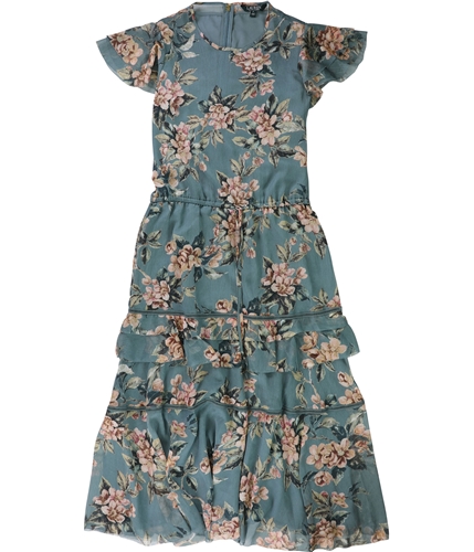 Ralph Lauren Womens Floral Ruffled Maxi Dress bluemulti 4