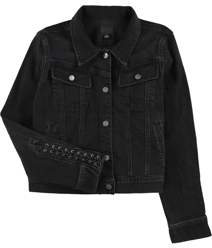 Ralph Lauren Womens Denim Jean Jacket black 2