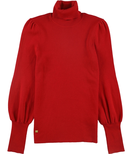 Ralph Lauren Womens Puff-Sleeve Pullover Sweater red S