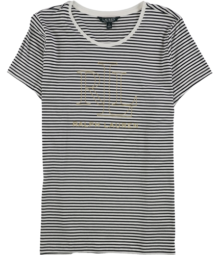 Ralph Lauren Womens Stripe Graphic T-Shirt white XS
