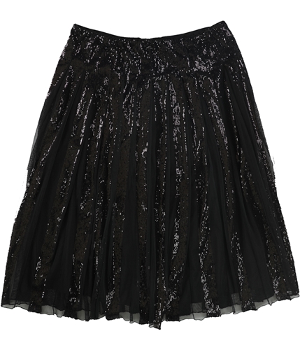Ralph Lauren Womens Sequin and Tulle A-line Skirt black 12