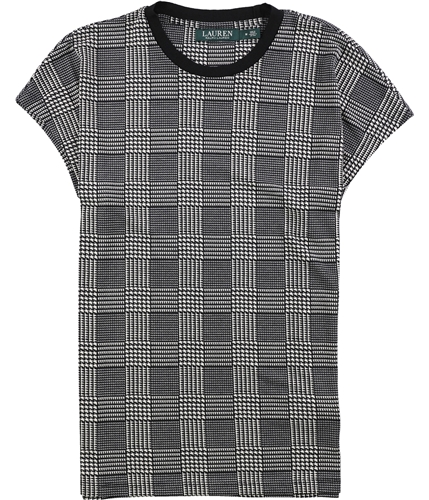 Ralph Lauren Womens Plaid Basic T-Shirt wintercrm XXS