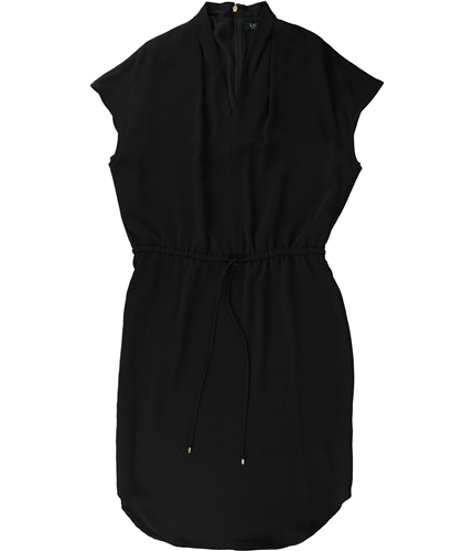 Ralph Lauren Womens Drawstring Polo Shift Dress black 0