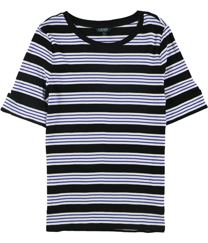 Ralph Lauren Womens Cuff Basic T-Shirt black XL