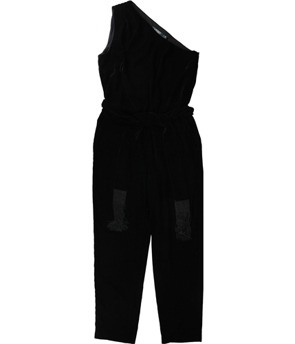 Ralph Lauren Womens Velvet Jumpsuit black 8